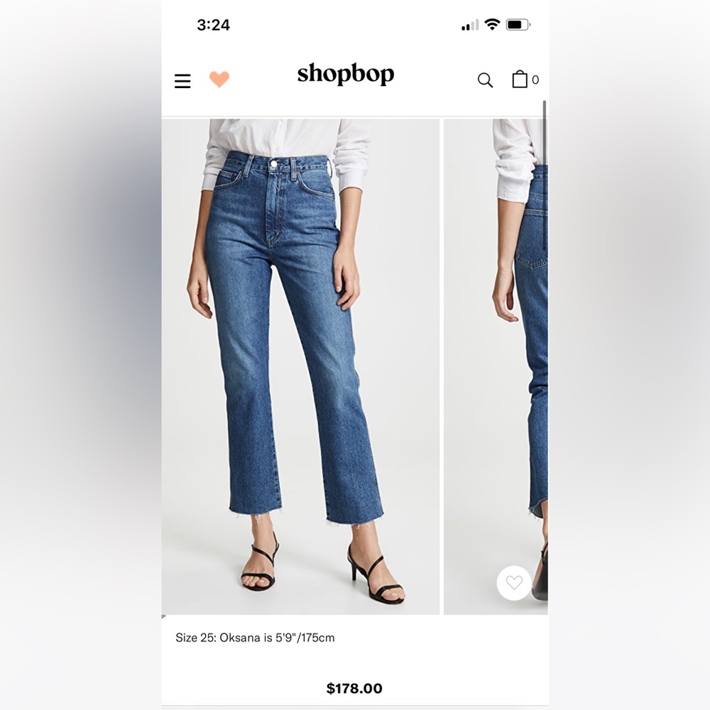 Agolde Pinch Waist High Rise Kick Jeans